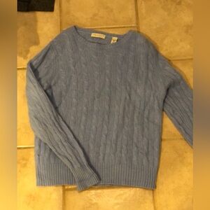 Lord and TaylorBaby Blue 100% Cashmere sweater, mens XL